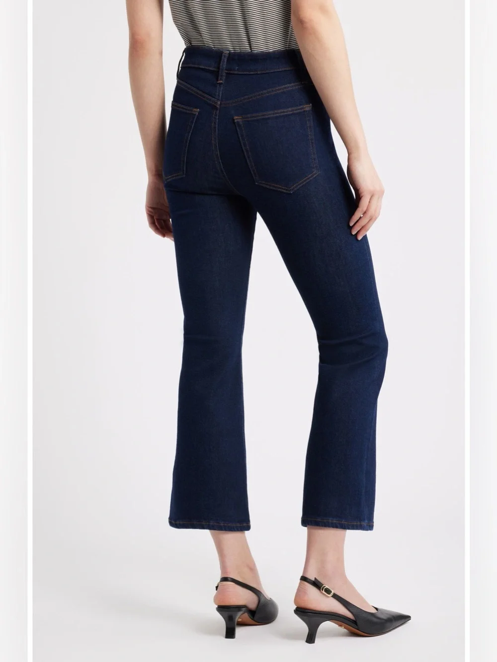Frame The Reboot High Waist Crop Flare Jeans - Picture 2 of 9